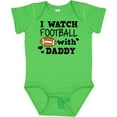 thumbnail image 3 of Inktastic I Watch Football with My Daddy Boys or Girls Baby Bodysuit, 3 of 5