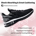 thumbnail image 2 of MAYKX Women’s Air Running Shoes – Knit Upper Tennis Sneakers Soft Cotton Insole Cushion Walking Shoes for Sports or Daily Walks, 2 of 5