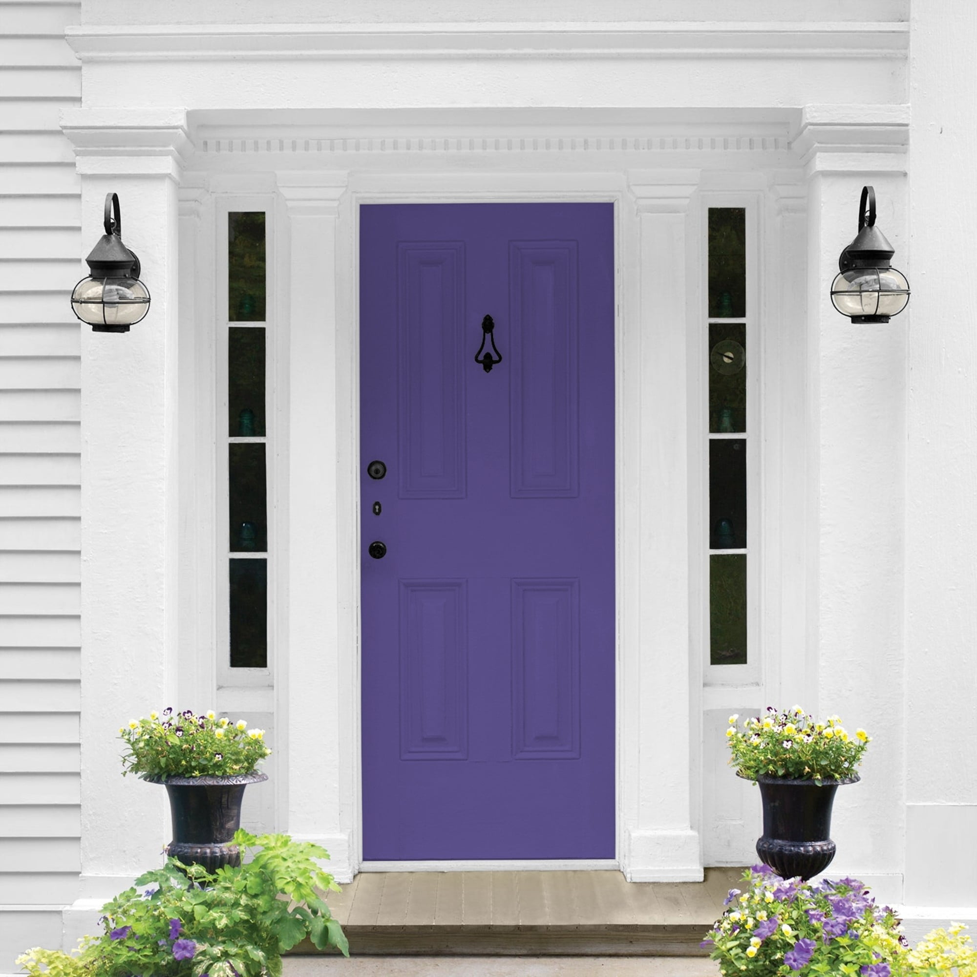 Glidden HEP Eggplant / Purple Semi-Gloss Exterior Paint with Primer, 1 Quart