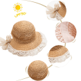 thumbnail image 3 of Head circumference 49cm children's straw hat, baby hat, sun hat, beach hat, sunscreen, children's baby sun hat, 3 of 5
