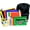 Black, variant on | 17" Clear Backpack Bundle for High School | Back to School Bookbag with Supplies | Pencil Pouch, Notebooks, Filler Paper, Folders, Mechanical Pencils & More