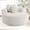 Beige, variant on Round Sofa Bed, Cloud Couch with Memory Foam and 3 Pillows, No Assembly Needed, Modular Sectional for Living Room Apartment, Green