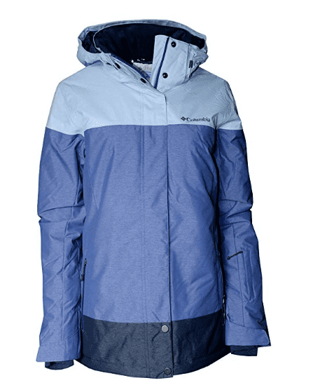 columbia women's snowshoe mountain omni heat waterproof hooded ski jacket