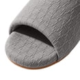 thumbnail image 7 of uublik Woman Slippers Open-Toe Slippers Soft Indoor Shoes Indoor/Outdoor Slippers, Gray, 7 of 7