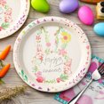 thumbnail image 5 of SLYNSHome - 10 Pcs - Easter Bunny Paper Plates Decorations - 8.8 inch - Cute Rabbit Disposable Dinner Plates for Easter Home Party Camping, 5 of 6