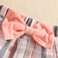 thumbnail image 6 of Duqingm Baby Girl Clothes Newborn Fall Winter Outfit Ruffled Long Sleeve Romper Lace Dress Headband Skirt Set 0-18 Months (Pink,6-9 Months), 6 of 7