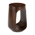 thumbnail image 3 of Okno Side Table Walnut End Table, Modern Style, Mango Wood round shape tabletop, Mango Wood, Indoor Living, 3 of 12