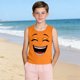 thumbnail image 3 of Niños Pequeños Camisola sin Mangas Gradiente Suave Impresión Moda Lindo Fondo para Niños 3-15 Años, 3 of 6