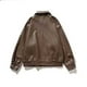 thumbnail image 5 of Chaquetas y abrigos casuales sin capucha de manga larga para mujer, cárdigan con cremallera a la moda, chaqueta de vuelo con cuello alto, abrigo de cuero, chaqueta, blusa de poliéster para mujer, 5 of 6