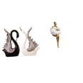 thumbnail image 1 of Figuras De Cisne En Forma De Nube, Escultura De Resina De Cerámica, Adorno De Escritorio, Arte Abstracto, Personaje De Niña, Estante De Aniversario, Chimenea, Recuerdos Creativos, Decoración, 1 of 8