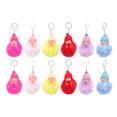 thumbnail image 4 of Baby Pompom Key Chains, Multifunction Sleeping Girl Doll Fluffy Ball Keychain Cute  For Adult For Mobile Phones For Wallets, 4 of 8