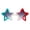 Green White Red, variant on Star Shape Sunglasses Glittery Fun Festive Party Shades UV400 Green Pink White