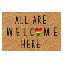 Clearance Colorful Gay Letter Doormats Funny Door Mats Outdoor Welcome Doormats Entrance Rug Farmhouse Decor Home Kitchen Floor Summer Door Mats Washable Low-Profile Inside Entry Doormats for Entryway
