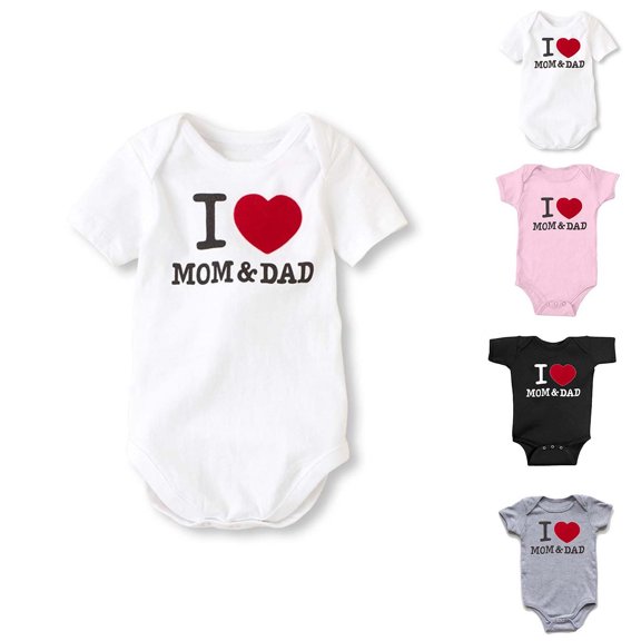 TGPMGRZ Unisex Baby Bodysuits Short Sleeve Soft Cotton One Piece Outfit for Boy Girl Clothes Pink 6-12 Months