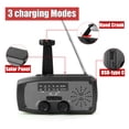 thumbnail image 3 of Fovendi Emergency Hand Crank Radio with LED Flashlight, AM/FM NOAA Portable Weather Radio with 2000mAh Power Bank Phone Charger, USB Charged & Solar Power for Camping, 3 of 10