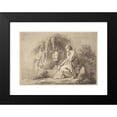 thumbnail image 2 of Circle of Angelica Kauffmann 24x17 Black Modern Framed Museum Art Print Titled - Female Figure Seated Beside an Urn (1800), 2 of 5