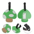 thumbnail image 3 of Unique Bargains 1 Pc Mushroom Luggage Tag for Travelling Green Soft Rubber, 3 of 5