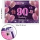 thumbnail image 2 of Decoraciones De Cumpleaños Número 90 Para Niñas, Cartel De Feliz Cumpleaños Imisi, Decoraciones Rosas Para Una Fiesta De Cumpleaños, Telón De Fondo Para Mujeres, 2 of 5