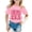Z-Pink, variant on Toddler Girls Kindergarten T-Shirt Summer Letter Printed Short Sleeve Tshirt Cute Cotton Tee Tops