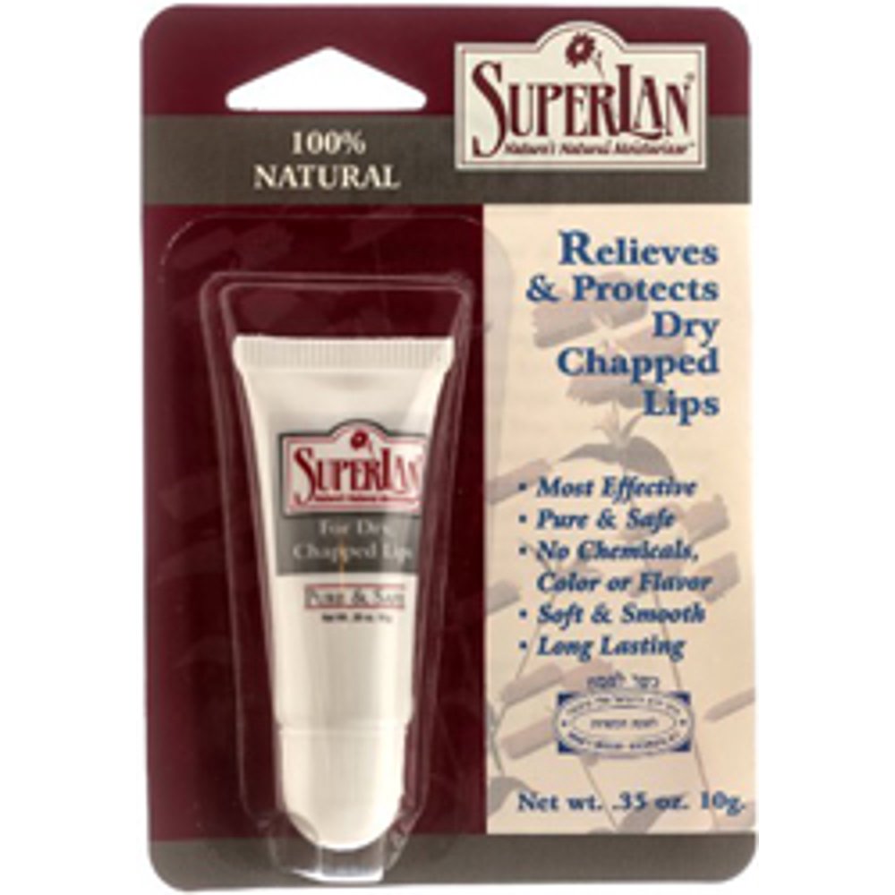 Superlan Ultra Pure Medical Grade Refined Kosher Lanolin for Chapped Lips, 0.3..