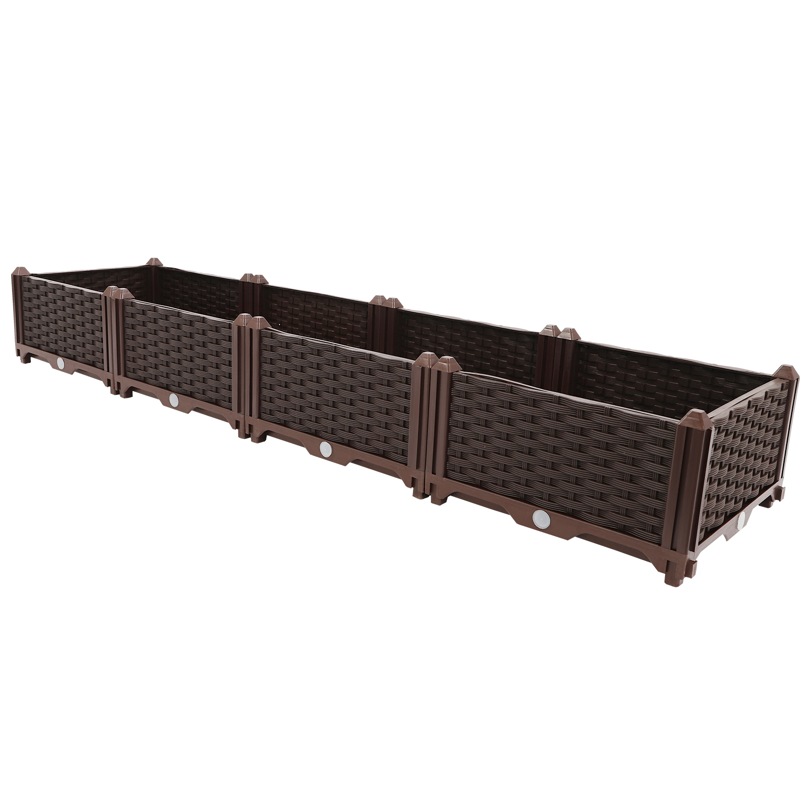 Large Deepened Raised Garden Bed for Outdoor Plants,Greenhouse Planter with Drainage,Garden Boxes for Vegetables&Flowers, Balconies, Decks, Gardens