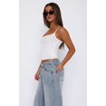 thumbnail image 3 of Women'S Basic Tank Top Adjustable Spaghetti Straps Sleeveless Camisole Shirts White S, 3 of 5