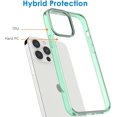 thumbnail image 3 of JETech Case Compatible with iPhone 13 Pro Max 6.7-Inch, Shockproof Phone Bumper Cover, Anti-Scratch Clear Back (Midnight Green), 3 of 6
