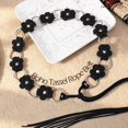 thumbnail image 3 of JASGOOD Womens Boho Braided Belt Western Cowgirl Flower Waist Belt for Dresses, Black, 190cm, 3 of 8
