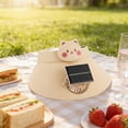 thumbnail image 6 of ROLKFUK Solar Fan Hat Wide Brim Sun Visor with Solar Powered Fan for Outdoor Sports Summer Khaki 10.23 in, 6 of 6
