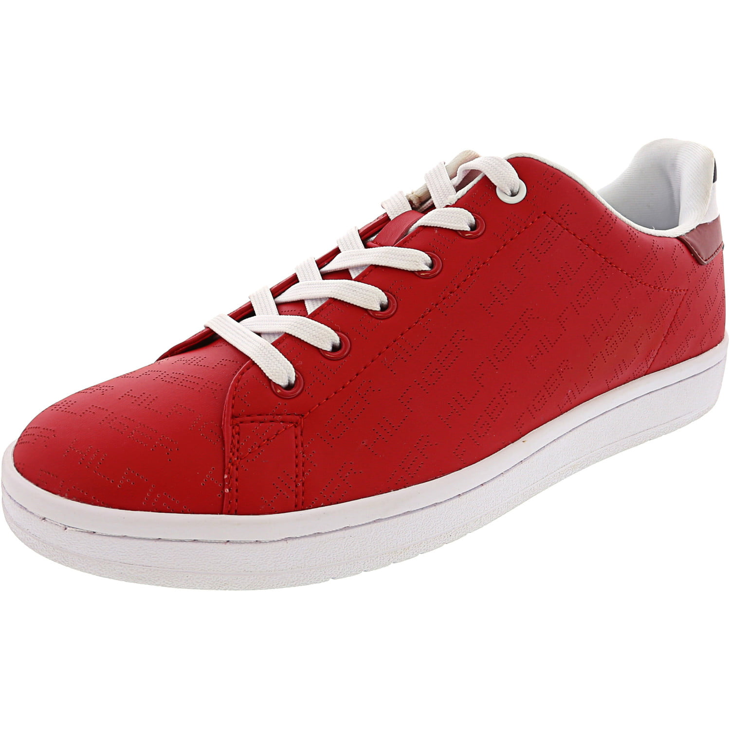 dark red sneakers