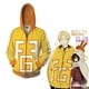 thumbnail image 2 of Sudaderas con capucha holgadas informales con cremallera de My Hero Academy, jersey de manga larga de otoño, Tops de gran tamaño, sudaderas para mujeres y hombrestrébol negroMETRO Deng Xun unisex, 2 of 2