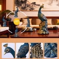 thumbnail image 3 of Feng Shui Creative Peacock Statues，Resin Bird Sculpture  Living Room, Bed Room And Office Handicraft Porch Decoration Statue, 3 of 7