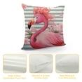 thumbnail image 4 of GOSMITH  Beautiful Flamingo Set of  Pillow Covers  Cushion Case Outdoor Sofa Throw Pillows Cover for Couch Living Room Bed Indoors Home Decor, 4 of 5