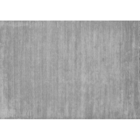 Ahgly Company Indoor Rectangle Solid Gray Modern Area Rugs, 7' x 10'