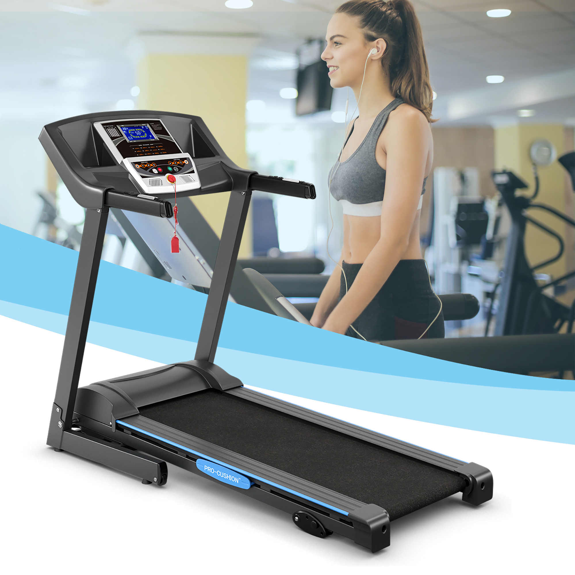 Goplus 2.25HP  Foldable Electric Treadmill  Running Machine Exercise Home - image 4 of 11