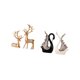 thumbnail image 5 of Estatua de ciervo, figura de resina, adorno animal, pareja de renos, estatua de cisne, ideal como regalo de bodas, decoración del hogar, cafetería, re, 5 of 8