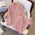 thumbnail image 5 of Black Spring New Suit Jacket For Women, Petite Size, High-End Casual Trousers Two-Piece Set, 5 of 7