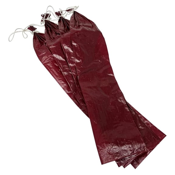 Mahogany Fibrous Casings 1.5"x18" 25 Pack - Pre Stuck Sausage Casings for Summer Sausage & Salami Making - Non-Edible, Smoker Ready