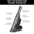 thumbnail image 6 of Restored Shark QV201 WANDVAC Handheld Vacuum and Charging Dock, Black, (Refurbished), 6 of 6