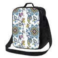 thumbnail image 1 of Disketp Flowers and Butterflies Bolsa Térmica Estampada para Almuerzo, Lonchera para Hombres y Mujeres Adultos, 1 of 7