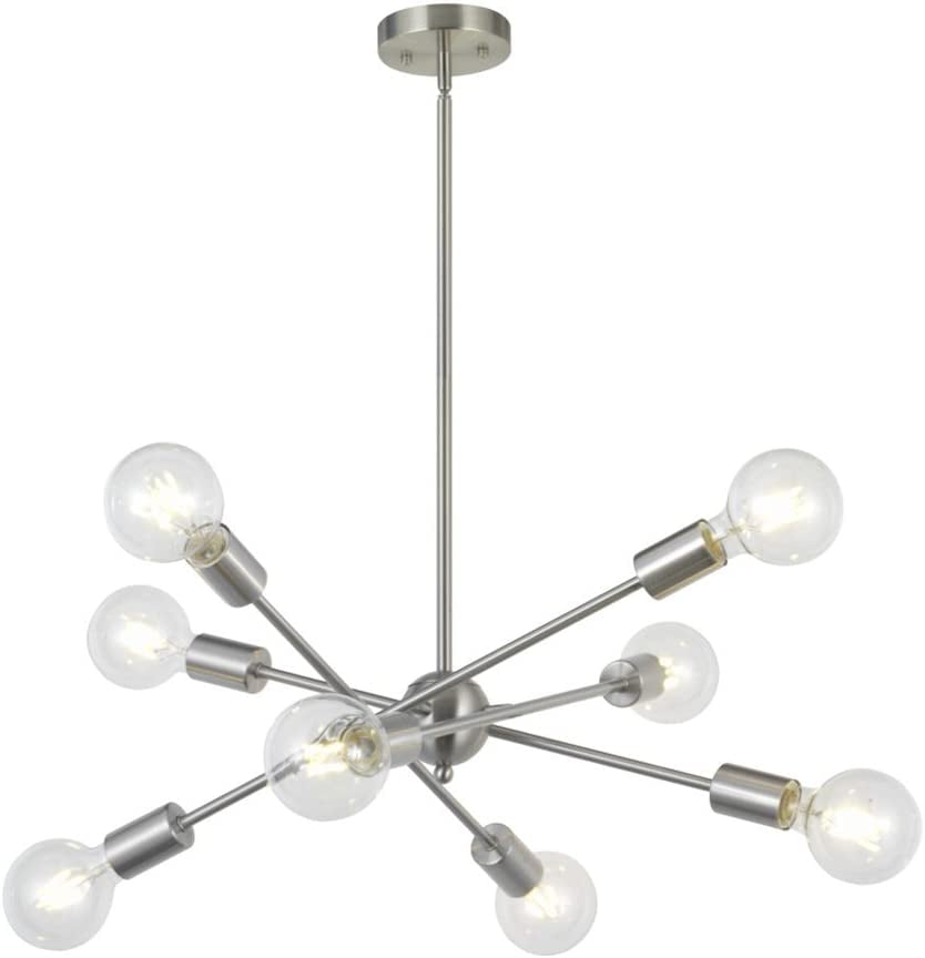 BBNBDMZ 8 Lights Modern Sputnik Chandelier Lighting with Adjustable ...