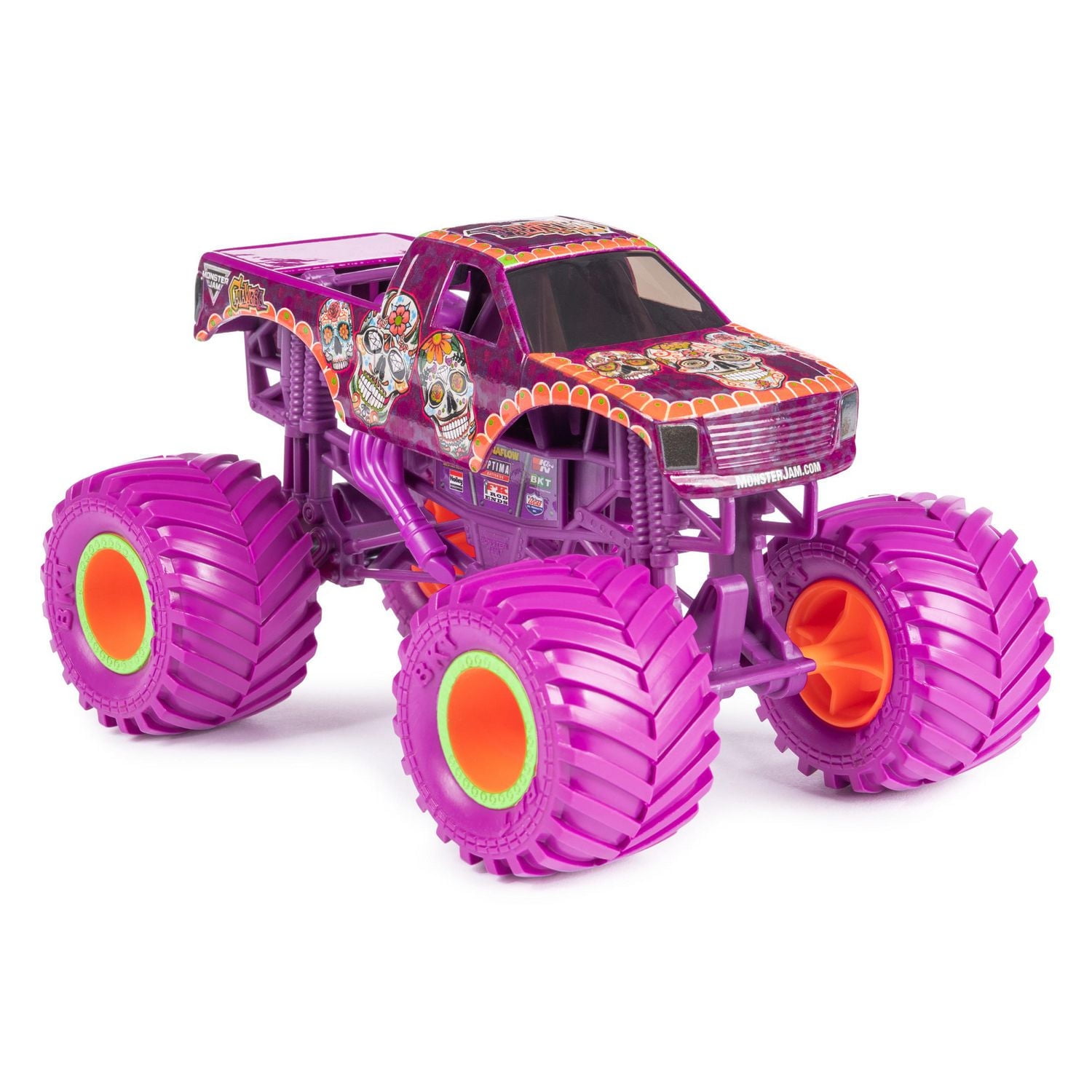 Monster Jam, Monster truck Calavera officiel, véhicule en métal moulé à collectionner, échelle 1:24, jouets pour garçons à partir de 3 ans