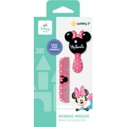 Disney Baby Minnie Brush & Comb Set with Easy-Grip Handle, Minnie