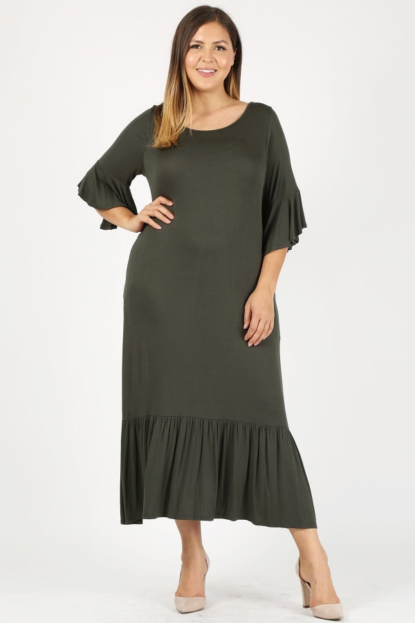 walmart plus size casual dresses