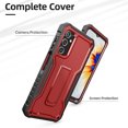 thumbnail image 5 of ExoGuard For Samsung Galaxy A14 5G Case, Phone Case with Screen Protector and Kickstand (Red), 5 of 8