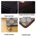 thumbnail image 5 of Mens Womens Leather Wallet Credit Card Holder RFID Blocking Zipper Pocket Purse, 5 of 12