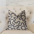 thumbnail image 2 of Plutus Chandra Taal Blue and Beige Luxury Throw Pillow 20"L x26"W, 2 of 3