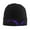 Black, variant on Black Purple Abstract Winter Beanie Hats for Men Women Warm Cozy Knitted Cuffed Skull Cap Deep Heather