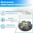 thumbnail image 2 of BINB ROAD Radiator Expansion Tank Cap Coolant Cover 17117639020 Compatible with BMW E70 E82 E88 E89 E90 E92 F01 F04 F06 F07 F15 F16 F26 F32 F33 F87, 2 of 8