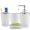 White, variant on OTVIAP 4Pcs/Set Bathroom Suit Accessories Includes Cup Toothbrush Holder Soap Dish Dispenser, Washing Cup, Bathroom Suit Set